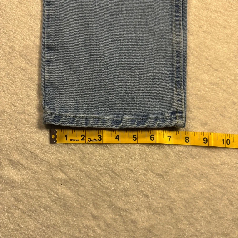 Wrangler Rugged Wear Mens Light Wash Straight Leg Denim Jeans Size 32 x 30‎
